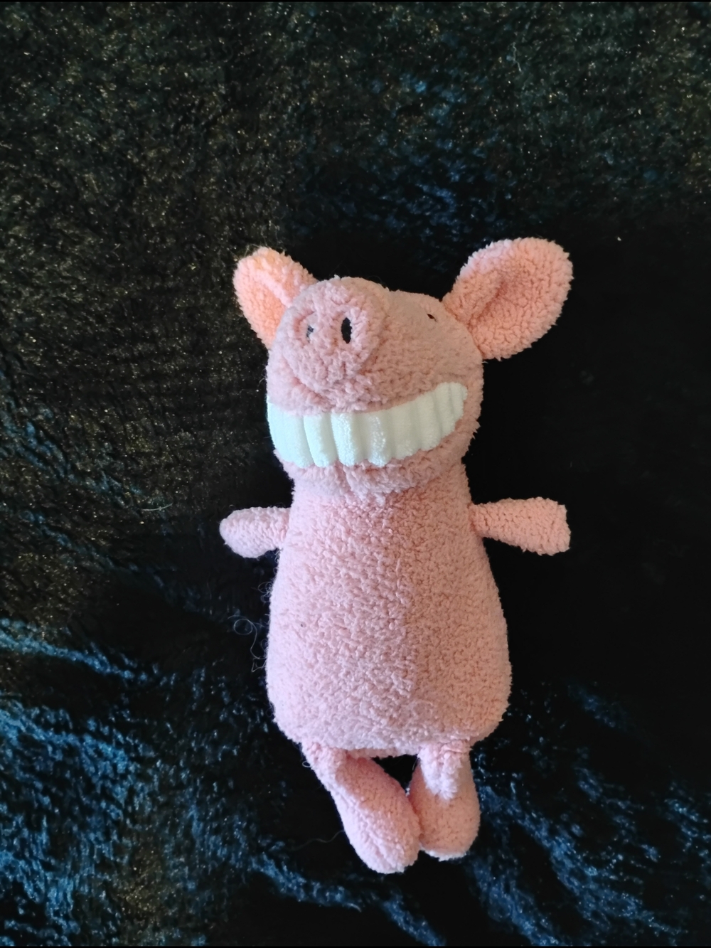 Pink Plush Pig Stuffed Animal with Big Smile